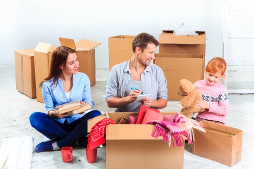 Careful boxing and labelling of household items