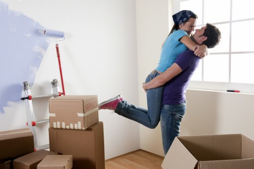 Customer confirming a moving service booking details