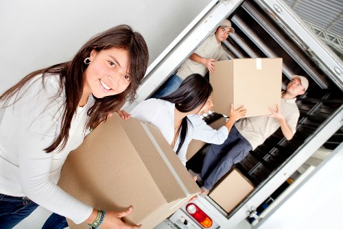 Careful loading for a house move in Blackheath